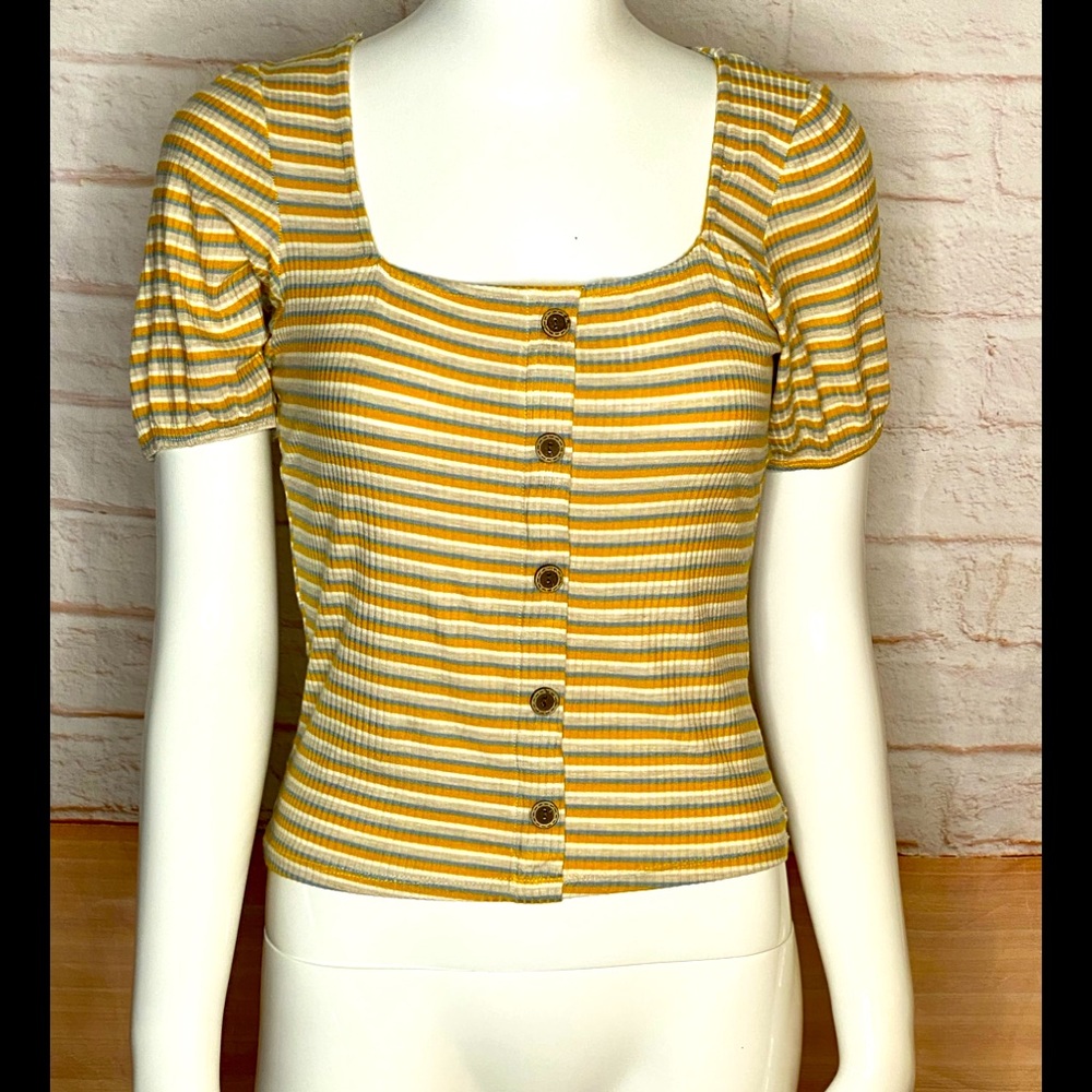 d.n.a Couture stripes woman top size M